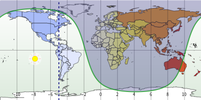 Current Day Night Map Day And Night World Clock - Wolfram Demonstrations Project