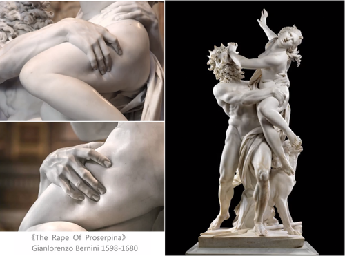 Bernini's rape of Proserpina Necklace 