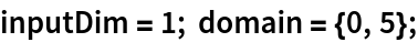 inputDim = 1; domain = {0, 5};