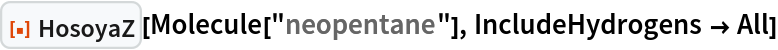 ResourceFunction["HosoyaZ"][Molecule["neopentane"], IncludeHydrogens -> All]