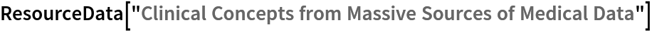 ResourceData[\!\(\*
TagBox["\"\<Clinical Concepts from Massive Sources of Medical Data\>\"",
#& ,
BoxID -> "ResourceTag-Clinical Concepts from Massive Sources of Medical Data-Input",
AutoDelete->True]\)]