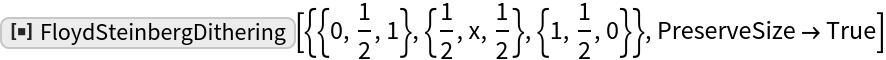 FloydSteinbergDithering | Wolfram Function Repository