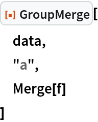 ResourceFunction["GroupMerge"][
 data,
 "a",
 Merge[f]
 ]