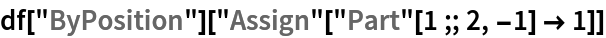 df["ByPosition"]["Assign"["Part"[1 ;; 2, -1] -> 1]]