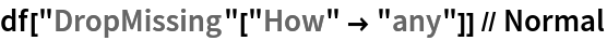 df["DropMissing"["How" -> "any"]] // Normal