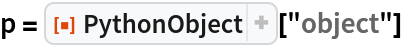 p = ResourceFunction["PythonObject"]["object"]