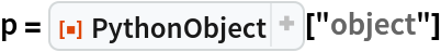 p = ResourceFunction["PythonObject"]["object"]