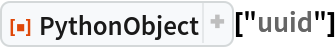 ResourceFunction["PythonObject"]["uuid"]