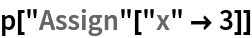 p["Assign"["x" -> 3]]