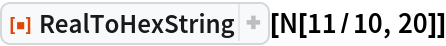 ResourceFunction["RealToHexString"][N[11/10, 20]]