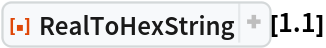 ResourceFunction["RealToHexString"][1.1]