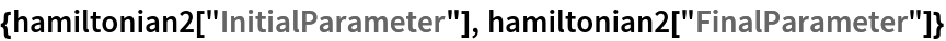 {hamiltonian2["InitialParameter"], hamiltonian2["FinalParameter"]}