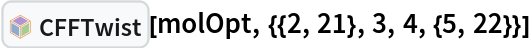 InterpretationBox[FrameBox[TagBox[TooltipBox[PaneBox[GridBox[List[List[GraphicsBox[List[Thickness[0.0025`], List[FaceForm[List[RGBColor[0.9607843137254902`, 0.5058823529411764`, 0.19607843137254902`], Opacity[1.`]]], FilledCurveBox[List[List[List[0, 2, 0], List[0, 1, 0], List[0, 1, 0], List[0, 1, 0], List[0, 1, 0]], List[List[0, 2, 0], List[0, 1, 0], List[0, 1, 0], List[0, 1, 0], List[0, 1, 0]], List[List[0, 2, 0], List[0, 1, 0], List[0, 1, 0], List[0, 1, 0], List[0, 1, 0], List[0, 1, 0]], List[List[0, 2, 0], List[1, 3, 3], List[0, 1, 0], List[1, 3, 3], List[0, 1, 0], List[1, 3, 3], List[0, 1, 0], List[1, 3, 3], List[1, 3, 3], List[0, 1, 0], List[1, 3, 3], List[0, 1, 0], List[1, 3, 3]]], List[List[List[205.`, 22.863691329956055`], List[205.`, 212.31669425964355`], List[246.01799774169922`, 235.99870109558105`], List[369.0710144042969`, 307.0436840057373`], List[369.0710144042969`, 117.59068870544434`], List[205.`, 22.863691329956055`]], List[List[30.928985595703125`, 307.0436840057373`], List[153.98200225830078`, 235.99870109558105`], List[195.`, 212.31669425964355`], List[195.`, 22.863691329956055`], List[30.928985595703125`, 117.59068870544434`], List[30.928985595703125`, 307.0436840057373`]], List[List[200.`, 410.42970085144043`], List[364.0710144042969`, 315.7036876678467`], List[241.01799774169922`, 244.65868949890137`], List[200.`, 220.97669792175293`], List[158.98200225830078`, 244.65868949890137`], List[35.928985595703125`, 315.7036876678467`], List[200.`, 410.42970085144043`]], List[List[376.5710144042969`, 320.03370475769043`], List[202.5`, 420.53370475769043`], List[200.95300006866455`, 421.42667961120605`], List[199.04699993133545`, 421.42667961120605`], List[197.5`, 420.53370475769043`], List[23.428985595703125`, 320.03370475769043`], List[21.882003784179688`, 319.1406993865967`], List[20.928985595703125`, 317.4896984100342`], List[20.928985595703125`, 315.7036876678467`], List[20.928985595703125`, 114.70369529724121`], List[20.928985595703125`, 112.91769218444824`], List[21.882003784179688`, 111.26669120788574`], List[23.428985595703125`, 110.37369346618652`], List[197.5`, 9.87369155883789`], List[198.27300024032593`, 9.426692008972168`], List[199.13700008392334`, 9.203690528869629`], List[200.`, 9.203690528869629`], List[200.86299991607666`, 9.203690528869629`], List[201.72699999809265`, 9.426692008972168`], List[202.5`, 9.87369155883789`], List[376.5710144042969`, 110.37369346618652`], List[378.1179962158203`, 111.26669120788574`], List[379.0710144042969`, 112.91769218444824`], List[379.0710144042969`, 114.70369529724121`], List[379.0710144042969`, 315.7036876678467`], List[379.0710144042969`, 317.4896984100342`], List[378.1179962158203`, 319.1406993865967`], List[376.5710144042969`, 320.03370475769043`]]]]], List[FaceForm[List[RGBColor[0.5529411764705883`, 0.6745098039215687`, 0.8117647058823529`], Opacity[1.`]]], FilledCurveBox[List[List[List[0, 2, 0], List[0, 1, 0], List[0, 1, 0], List[0, 1, 0]]], List[List[List[44.92900085449219`, 282.59088134765625`], List[181.00001525878906`, 204.0298843383789`], List[181.00001525878906`, 46.90887451171875`], List[44.92900085449219`, 125.46986389160156`], List[44.92900085449219`, 282.59088134765625`]]]]], List[FaceForm[List[RGBColor[0.6627450980392157`, 0.803921568627451`, 0.5686274509803921`], Opacity[1.`]]], FilledCurveBox[List[List[List[0, 2, 0], List[0, 1, 0], List[0, 1, 0], List[0, 1, 0]]], List[List[List[355.0710144042969`, 282.59088134765625`], List[355.0710144042969`, 125.46986389160156`], List[219.`, 46.90887451171875`], List[219.`, 204.0298843383789`], List[355.0710144042969`, 282.59088134765625`]]]]], List[FaceForm[List[RGBColor[0.6901960784313725`, 0.5882352941176471`, 0.8117647058823529`], Opacity[1.`]]], FilledCurveBox[List[List[List[0, 2, 0], List[0, 1, 0], List[0, 1, 0], List[0, 1, 0]]], List[List[List[200.`, 394.0606994628906`], List[336.0710144042969`, 315.4997024536133`], List[200.`, 236.93968200683594`], List[63.928985595703125`, 315.4997024536133`], List[200.`, 394.0606994628906`]]]]]], List[Rule[BaselinePosition, Scaled[0.15`]], Rule[ImageSize, 10], Rule[ImageSize, 15]]], StyleBox[RowBox[List["CFFTwist", " "]], Rule[ShowAutoStyles, False], Rule[ShowStringCharacters, False], Rule[FontSize, Times[0.9`, Inherited]], Rule[FontColor, GrayLevel[0.1`]]]]], Rule[GridBoxSpacings, List[Rule["Columns", List[List[0.25`]]]]]], Rule[Alignment, List[Left, Baseline]], Rule[BaselinePosition, Baseline], Rule[FrameMargins, List[List[3, 0], List[0, 0]]], Rule[BaseStyle, List[Rule[LineSpacing, List[0, 0]], Rule[LineBreakWithin, False]]]], RowBox[List["PacletSymbol", "[", RowBox[List["\"RobertNachbar/ConsistentForceField\"", ",", "\"RobertNachbar`ConsistentForceField`CFFTwist\""]], "]"]], Rule[TooltipStyle, List[Rule[ShowAutoStyles, True], Rule[ShowStringCharacters, True]]]], Function[Annotation[Slot[1], Style[Defer[PacletSymbol["RobertNachbar/ConsistentForceField", "RobertNachbar`ConsistentForceField`CFFTwist"]], Rule[ShowStringCharacters, True]], "Tooltip"]]], Rule[Background, RGBColor[0.968`, 0.976`, 0.984`]], Rule[BaselinePosition, Baseline], Rule[DefaultBaseStyle, List[]], Rule[FrameMargins, List[List[0, 0], List[1, 1]]], Rule[FrameStyle, RGBColor[0.831`, 0.847`, 0.85`]], Rule[RoundingRadius, 4]], PacletSymbol["RobertNachbar/ConsistentForceField", "RobertNachbar`ConsistentForceField`CFFTwist"], Rule[Selectable, False], Rule[SelectWithContents, True], Rule[BoxID, "PacletSymbolBox"]][molOpt, {{2, 21}, 3, 4, {5, 22}}]