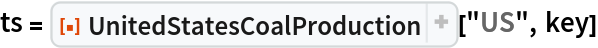 ts = ResourceFunction["UnitedStatesCoalProduction"]["US", key]