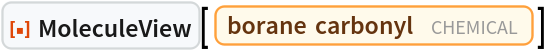 ResourceFunction["MoleculeView"][Entity["Chemical", "BoraneCarbonyl"]]