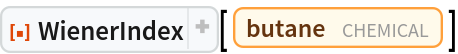 ResourceFunction["WienerIndex"][Entity["Chemical", "Butane"]]