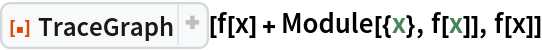 ResourceFunction["TraceGraph"][f[x] + Module[{x}, f[x]], f[x]]