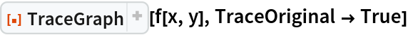 ResourceFunction["TraceGraph"][f[x, y], TraceOriginal -> True]