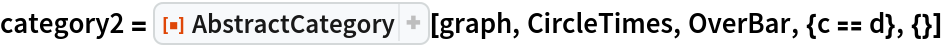 category2 = ResourceFunction["AbstractCategory"][graph, CircleTimes, OverBar, {c == d}, {}]