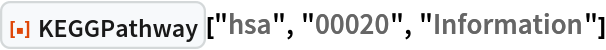 ResourceFunction["KEGGPathway"]["hsa", "00020", "Information"]