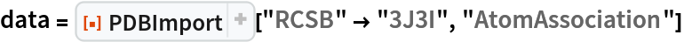 data = ResourceFunction["PDBImport"]["RCSB" -> "3J3I", "AtomAssociation"]