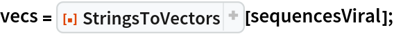 vecs = ResourceFunction["StringsToVectors"][sequencesViral];