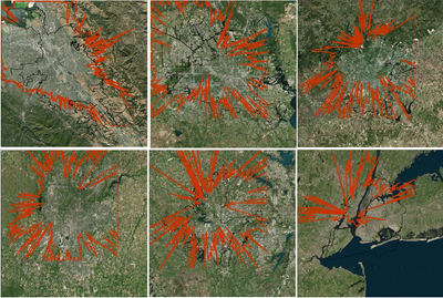 Mapping Urban Boundaries onto Satellite Images of Cities