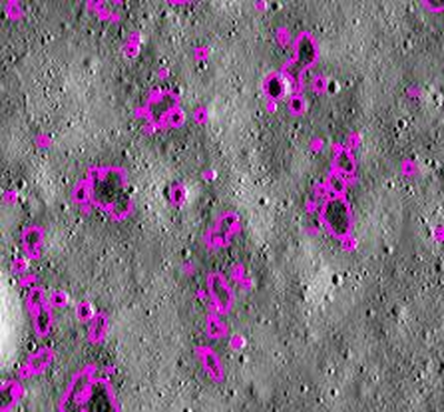 To Find Craters on the Surface of the Moon