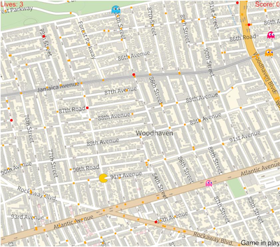 Generating Pac-Man Levels from Street Maps