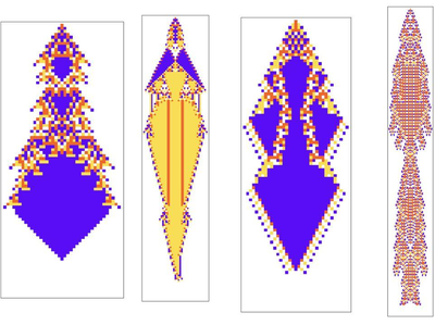 Adaptive Evolution of 1D Cellular Automata to Maximize Blocks of the Same Color